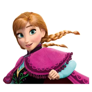 😄 235d68d6 Anna Frozen แอนนา, โฟรเซ่น, ดิสนีย์, การ์ตูน, เจ้าหญิง telegram sticker