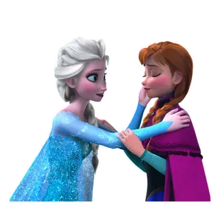 😪 c5ecb0e6 Elsa Frozen เอลซ่า, แอนนา, โฟรเซ่น, น้องสาว, มิตรภาพ, ดิสนีย์ telegram sticker