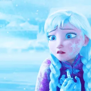 😱 0685b2f9 Elsa Frozen elsa, frozen, disney, ijs, sneeuw telegram sticker