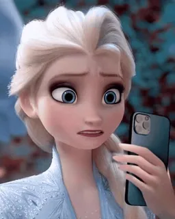 🤨 1f19c32b Elsa Frozen cartoon, prinses, disney, personage, film, animatie, magie, ijs, koningin, elsa telegram sticker