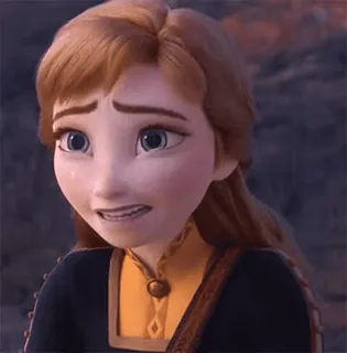 😬 d6c2c26e Anna Frozen cartoon, Disney, personage, Anna, Frozen telegram sticker