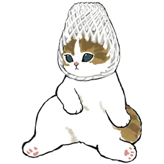 🥅 e5da9a84 猫, 动物, 可爱, 贴纸, 插图, 哺乳动物 telegram sticker
