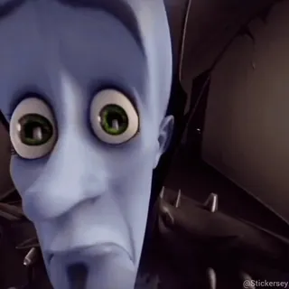 👁️ 68a75d16 Megamind Megamind, meme, character, funny, movie, animation telegram sticker