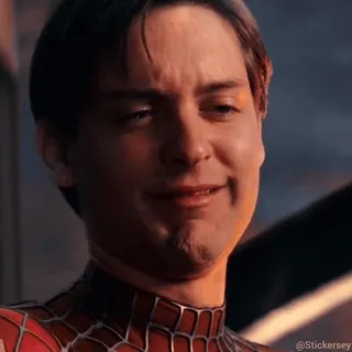 😭 89c6e40b Spider-Man Spider-Man, Tobey Maguire, Marvel, superhero, movie, character telegram sticker