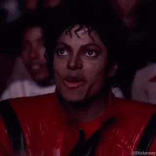 🍿 d6707717 Michael Jackson Michael Jackson, celebrity, singer, pop star, entertainer, music, clapping telegram sticker
