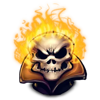 👿 fc484f80 Schädel, Flammen, Feuer, Ghost Rider, Übernatürlich, Horror, Monster telegram sticker
