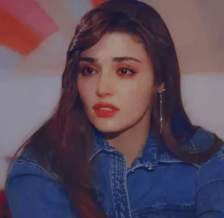 🐾 5dbe4311 mujer, retrato, morena, guapa, cara, femenina telegram sticker