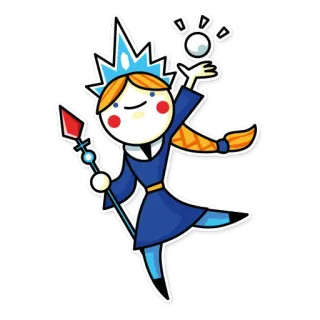 🙋 cbf031cc rainha, inverno, gelo, princesa, magia, fantasia telegram sticker