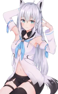 😶 65ebba9c Anime, Fille, Mignon, Personnage, Furry, Fille renard telegram sticker