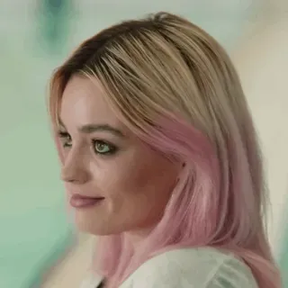 🧊 e68215c7 Maeve Wiley Sex Education 女人, 人, 金发, 粉色头发, 女孩, 梅芙·威利, 性教育 telegram sticker