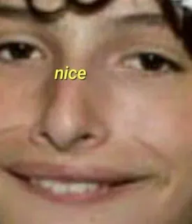 π 6c294e0e nice meme, face, funny, portrait, expression telegram sticker