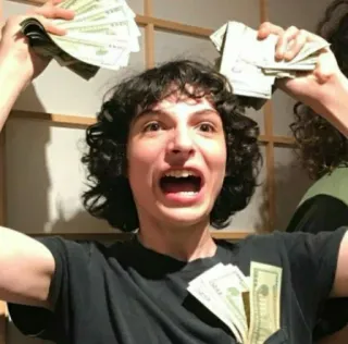 π΅ a8b956ab money, cash, excited, dollars, success telegram sticker