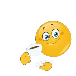 ☕️ b5d2d9d4 Emoji, Café, Thé, Boisson, Tasse, Sourire, Joyeux, Kawaii whatsapp sticker