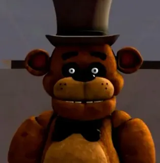 ⛓ c62b57c0 Freddy Fazbear Five Nights at Freddy's animatronic, bear, horror, video game, Freddy Fazbear whatsapp sticker