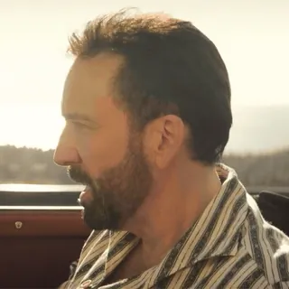 😐 08c3d9c3 Nicolas Cage aktor, pria, selebriti, jenggot, Nicolas Cage whatsapp sticker