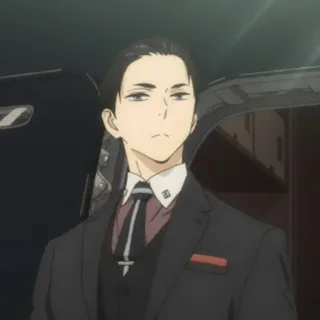 💸 1d842d0b Daisuke Kambe The Millionaire Detective Balance: Unlimited Anime, Personaggio, Completo, Cravatta, Millionaire Detective Balance, Daisuke Kambe telegram sticker