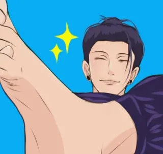 🤝 07e27621 Anime, Man, Glitters, Karakter telegram sticker