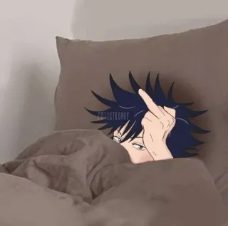 🖕 1c8dde6f Megumi Fushiguro Jujutsu Kaisen Anime, Middelvinger, Beledigend gebaar, Megumi, Jujutsu Kaisen telegram sticker