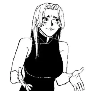 🤷‍♀ 2e66656f Anime, Vrouw, Illustratie, Personage, Manga, Vrouwelijk telegram sticker