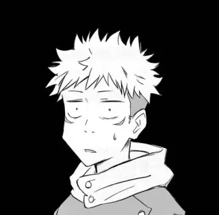 😳 a6042a4d Yuji Itadori Jujutsu Kaisen Anime, Manga, Jujutsu Kaisen, Yuji Itadori, Tovenarij, Personage, Uitdrukking telegram sticker