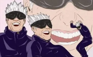 😂 de0e1a18 Gojo Satoru Jujutsu Kaisen gojo satoru, jjk, jujutsu kaisen, anime, manga, personage, fanart telegram sticker