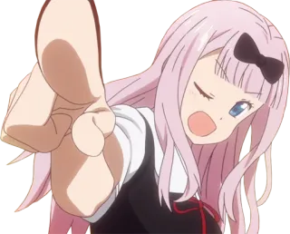 👈 56f15602 Chika Fujiwara Kaguya-sama: Love Is War Anime, Chika, Kaguya-sama, Postać, Dziewczyna, Słodkie telegram sticker