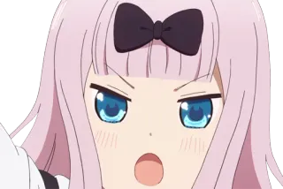 😠 5cb33705 Chika Fujiwara Kaguya-sama: Love Is War Anime, Chika, Fujiwara, Kaguya-sama, Love is War, Naklejka telegram sticker