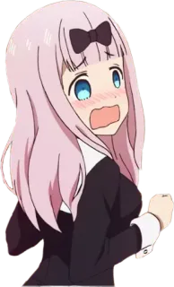 😳 8172a07f Chika Fujiwara Kaguya-sama: Love Is War Anime, Chika, Kawaii, Manga telegram sticker