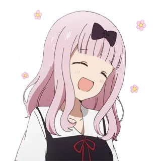 ☺️ f2f346c7 Chika Fujiwara Kaguya-sama: Love Is War Anime, Kreskówka, Postać, Chika Fujiwara, Kaguya-sama: Love is War telegram sticker