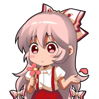 ☺️ d1681bc9 アニメ, ちび, 花, かわいい whatsapp sticker