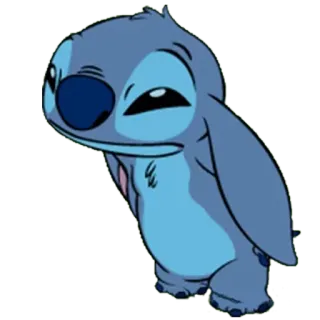 😑 417fe2da Stitch Lilo & Stitch Alien, Lindo, Azul, Dibujos animados, Disney whatsapp sticker
