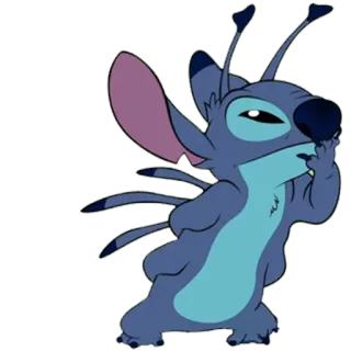 🙊 da739281 Stitch Lilo & Stitch Alien, Dibujos animados, Disney, Lindo, Personaje whatsapp sticker