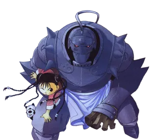😏 0d781072 Nina Tucker Fullmetal Alchemist Anime, Cartoon, Mädchen, Rüstung, Fullmetal Alchemist, Nina Tucker telegram sticker