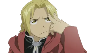 😏 0e069984 Edward Elric Fullmetal Alchemist Anime, Manga, Edward Elric, Fullmetal Alchemist, Charakter telegram sticker
