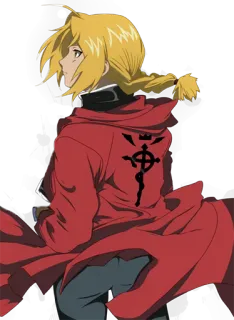 😏 33e091b9 Edward Elric Fullmetal Alchemist Edward Elric, Fullmetal Alchemist, Anime, Manga, Charakter, Alchemie telegram sticker