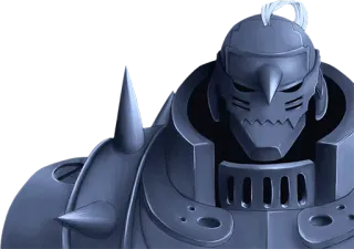😏 4449315e Alphonse Elric Fullmetal Alchemist Anime, Rüstung, Fullmetal Alchemist, Alphonse Elric, Charakter, Cartoon telegram sticker