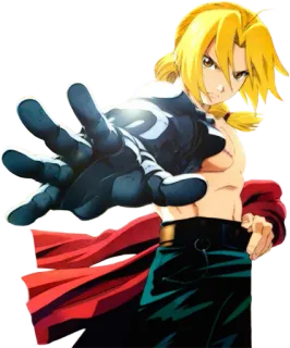 ✋ 647b9fe6 Edward Elric Fullmetal Alchemist Anime, Manga, Fullmetal Alchemist, Edward Elric, Alchemie, Cartoon telegram sticker
