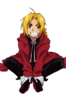 😁 d4060720 Edward Elric Fullmetal Alchemist Anime, Charakter, Cartoon, Edward Elric, Fullmetal Alchemist telegram sticker
