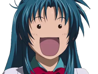 😁 4a2474f7 anime, dibujos animados, sorprendido, emocionado, cara, expresión telegram sticker