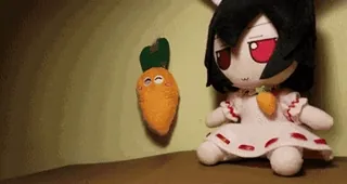 😏 91cd86b8 boneka, mainan, wortel, anime, kelinci telegram sticker