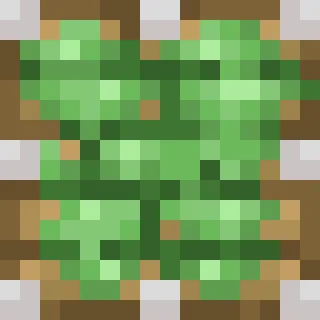 👅 12c2c5b9 vert, bloc, pixelisé, Minecraft telegram sticker