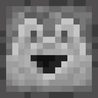 👁‍🗨 27829725 pixel art, bloc, gris, souriant, 2D, simple telegram sticker