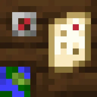 🗾 311564a3 carte, minecraft, pixel art, jeu vidéo, objet telegram sticker
