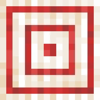 🎯 674ff4c1 cible, rouge, carré, motif telegram sticker