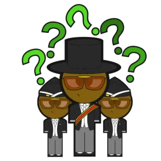 🤔 dc0ee2a7 coffin dance, meme, engraçado, pontos de interrogação, desenho animado, funeral, dança, áfrica telegram sticker