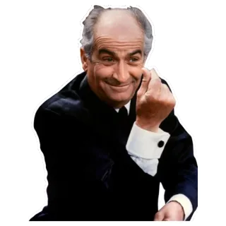 💰 0058835e mężczyzna, garnitur, palec, gest, obraźliwy telegram sticker