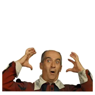 👐 6fc8910f kaget, terkejut, emosi, pria, aktor, lucu, reaksi telegram sticker