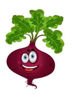 🤪 f6e458cc barbabietola, verdura, cartone animato, cibo, felice, carino telegram sticker