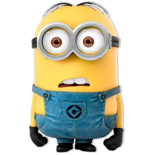 😳 61909f89 Minion Kreskówka, Żółty, Śmieszne, Film, Postać telegram sticker