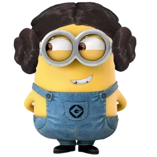 😍 64038a50 Minion, Kreskówka, Postać, Śmieszne, Animowane telegram sticker